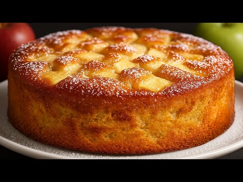 The famous German apple cake that delights the world! Grandma's Apple Cake in 5 Minutes!