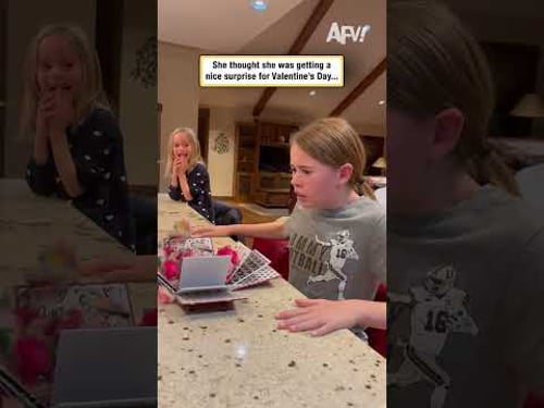 She thought she was getting a nice surprise for Valentine's Day...