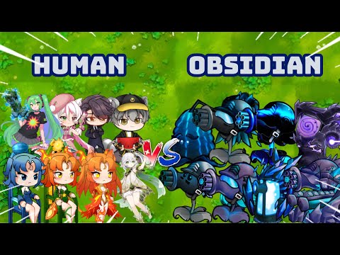 PvZ1 Fusion 3.1 Challenges!!! Team HUMAN Vs Team OBSIDIAN | Who Will Win???