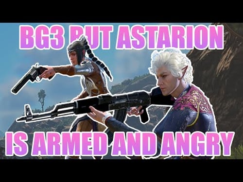 Baldur's Gate 3, but I gave Astarion a Gun