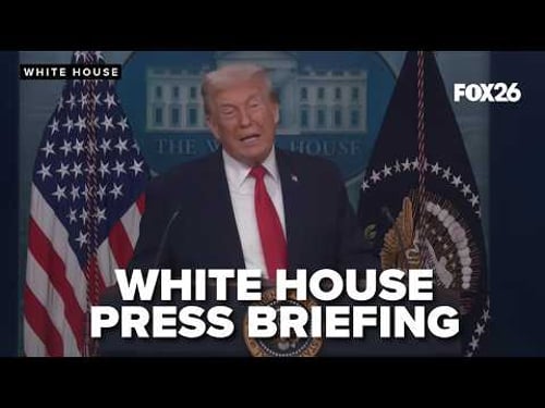 President Trump holds a White House Press Briefing