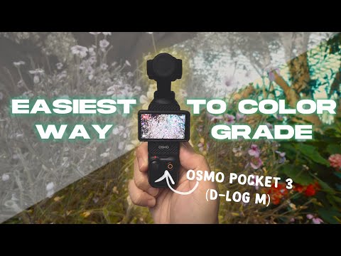 The QUICKEST way to color grade Osmo Pocket 3 Footage!