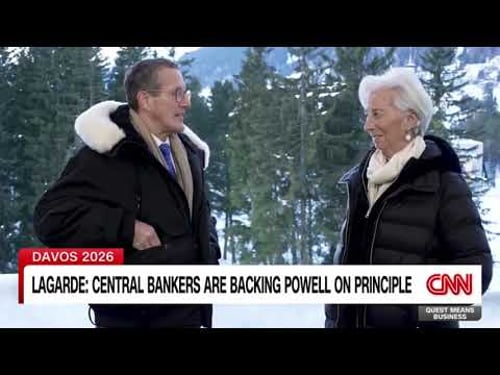 European Central Bank President Christine Lagarde on supporting central bank independence.