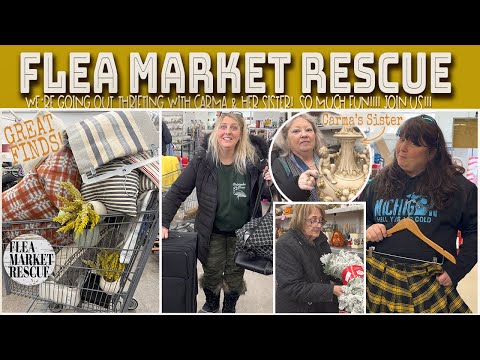 COME ON A THRIFTING HAUL WITH CARMA & HER SISTER-CRYSTAL FOR THRIFTED HOME DECOR FINDS!