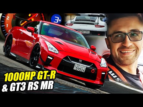 1000hp Nissan GT-R Meets Porsche GT3 RS MR... // Nürburgring