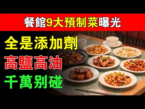 餐廳9大預製菜曝光,高油高鹽,防腐劑和添加劑爆表,別再花錢吃毒!#養生 #健康知識 #中老年健康 #預製菜 #長輩飲食 #外食健康
