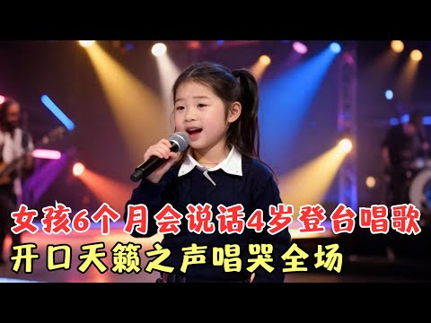 混血女孩6个月会说话4岁登台唱歌, 一开口天籁之声唱哭全场, 声线神似王菲!|家有明星