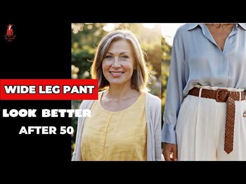 Wide-Leg Pants & Long-Sleeve Tops: The Most Flattering Outfit for Women Over 50