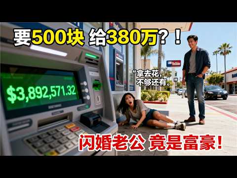 美国尔湾闪婚第8天,我只敢要500美元零花钱,ATM跳出$3,892,571.32!