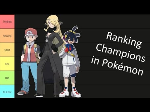 Ranking Every Pokémon Champion: Best to Worst | Ultimate Tier List 2025