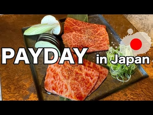 Japanese Salaryman Payday: The amount I earned and the feast