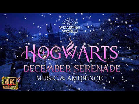 ❄️ December Serenade: Cozy Winter at Hogwarts☕| Harry Potter Music & Ambience 4k