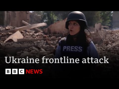 Ukraine frontline report: heavy fighting as BBC team runs for cover from drone attack | BBC News