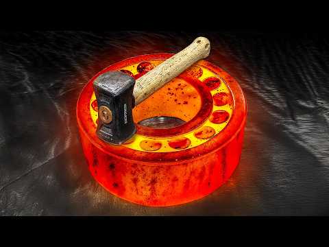 Forging a Chinese Dao Sword from a Giant Bearing – Sharp and Powerful!