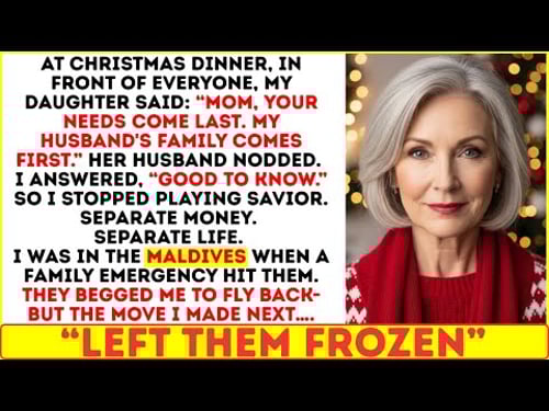 At Christmas, My Daughter Said, “Mom, Your Needs Come Last. My Husband’s Family Comes First.” So I…