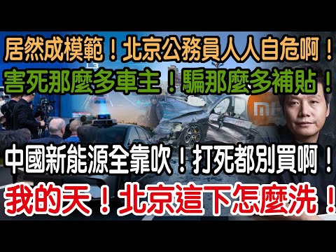 My God! How is Beijing going to clear its name now?! China's new energy vehicles are all hype! Do...