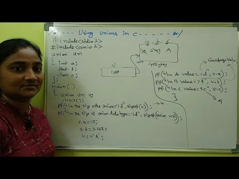 C Language || Unions in C||Introduction,Declaration,Initialization,Accessing||Telugu Scit Tutorial