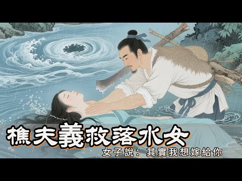 民間故事:樵夫義救落水女,女子說:其實我想嫁給你 #民間故事 #民間傳奇 #故事分享