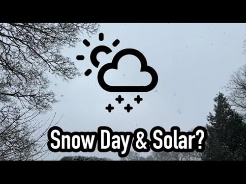Snow and Solar Panels? Will my panels produce in snow?