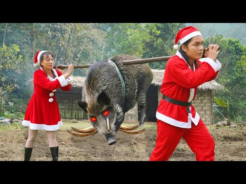 Discover A Giant Wild Boar, Catch It With Your Bare Hands, and Cooking A Delicious Meal | SURVIVAl