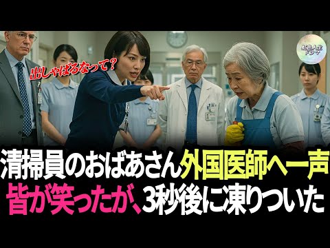 病院の清掃員おばあさんが外国人医師に近づくと全員が嘲笑いました。しかしたった3秒後、息を呑む大逆転が繰り広げられましたㅣ老後物語ㅣ老後の知恵ㅣ老年の人生ㅣ幸せな晩年ㅣオーディオブック
