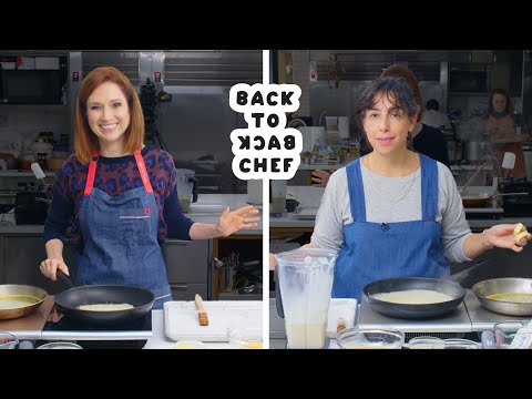 Ellie Kemper Tries to Keep Up with a Professional Chef | Back-to-Back Chef | Bon Appétit