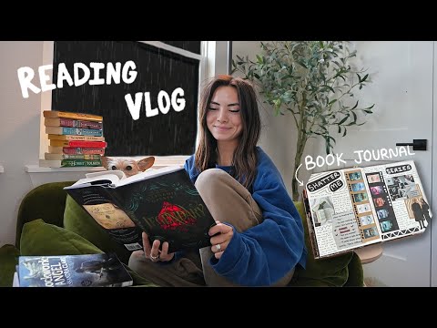 READING VLOG ⭐️ | 4 books in one week, book journaling, & haul!
