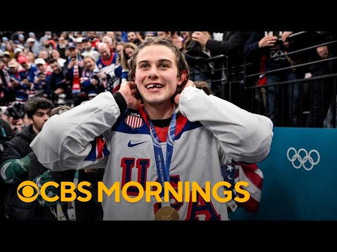 U.S. men's hockey wins first Olympic gold medal since 1980 after defeating Canada in overtime