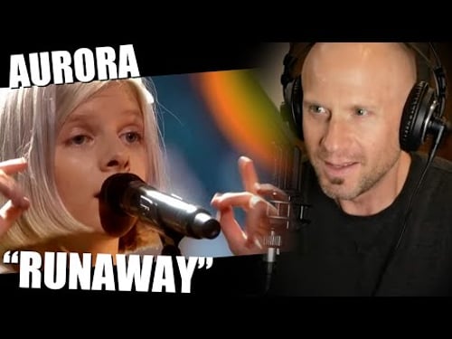 First time hearing AURORA "Runaway" LIVE Reaction & Vocal ANALYSIS