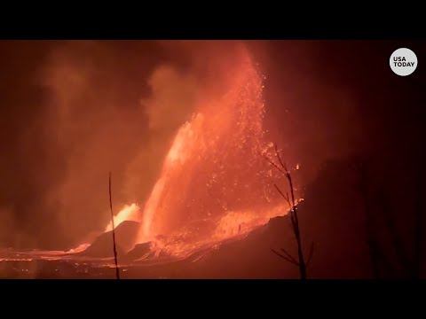 Kīlauea volcano eruptions on Hawaii from live cams: Highlights over a full year of eruptions