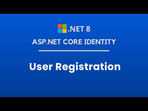 User Registration in Asp.Net Core Identity