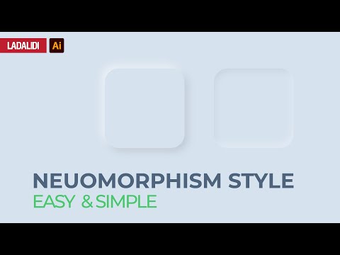 How to Create UI Design with Neuomorphism Style in Adobe Illustrator 2021 PART 2