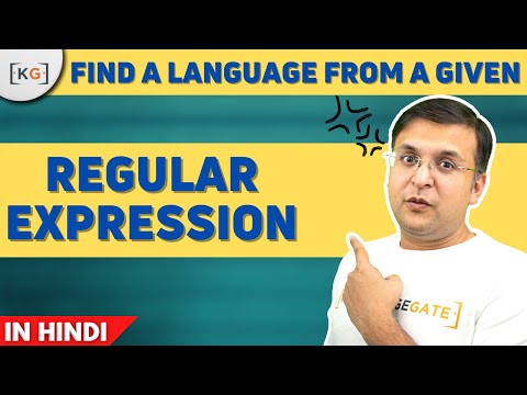 5.2 Regular Expressions in TOC in HINDI | Find language from a given regular expression