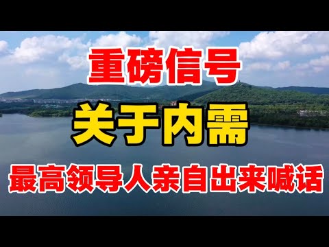 A major signal: the top leader personally speaks out on domestic demand! Xiang Songzuo reveals th...