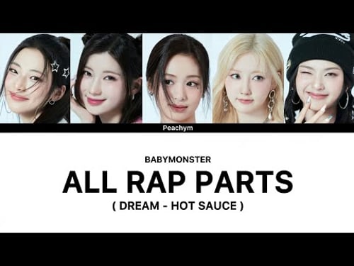 BABYMONSTER ALL RAP PARTS ( DREAM to HOT SAUCE ) | LYRICS