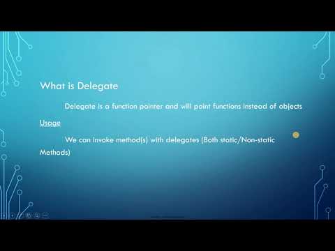 C# Delegates - Tamil (Part1)
