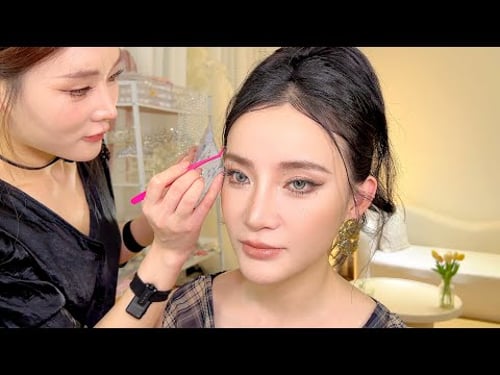 🇹🇭泰式化妆ASMR,沉浸式体验泰妆全过程,深夜失眠解药