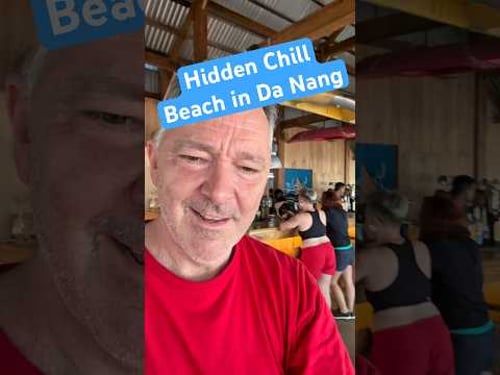 Hidden chill beach in Da Nang, Vietnam #shorts #danang #beach @thecodingtravelbug