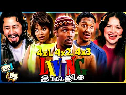 LIVING SINGLE (1996) 4x1, 4x2 & 4x3 REACTION! | First Time Watch | Queen Latifah