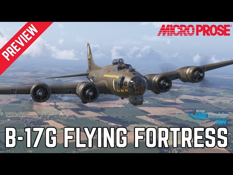 PREVIEW MicroProse B-17G Flying Fortress - Flight out of Duxford Microsoft Flight Simulator 2024 4k