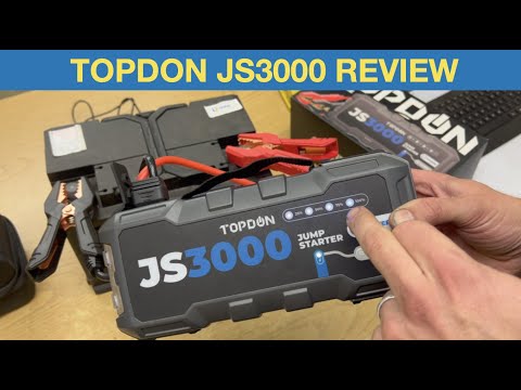 TOPDON JS3000 jump starter Review (For 9L Gas & 7L Diesel engines)
