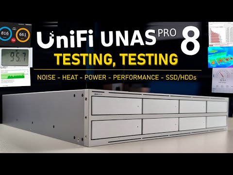UniFi UNAS Pro 8 - Noise, Performance, Temps & Power Consumption Tests