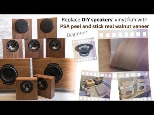 DIY Seas Coaxial Atmos Speaker Facelift with PSA Veneer