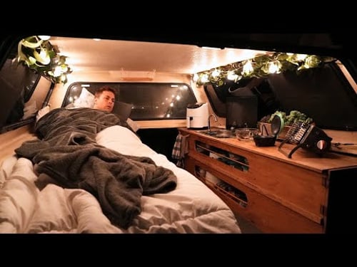 Solo Camping in the Coziest Truck Camper Setup | Relaxing ASMR | Sounds of Nature and Camping