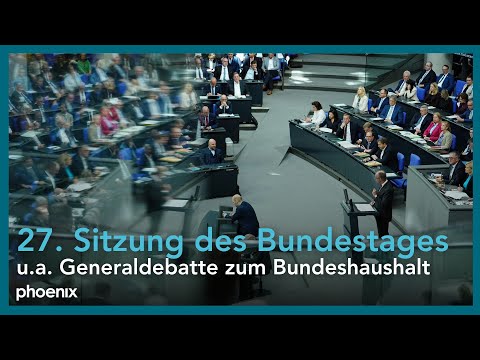 27. Sitzung des Deutschen Bundestags: Generaldebatte zum Haushalt 2026 | 24.09.25