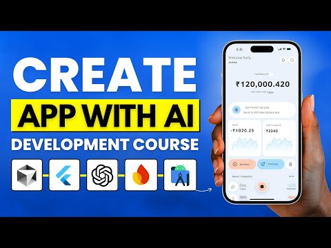 Create App with AI | Complete Flutter App Development Course (Frontend + Backend + Publish)