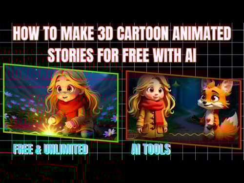 HOW TO MAKE 3D CARTOON ANIMATED STORIES FOR FREE WITH AI