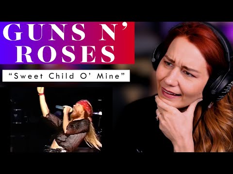My First Guns N' Roses Experience! "Sweet Child O' Mine" vocal ANALYSIS of a LIVE Axl Rose!