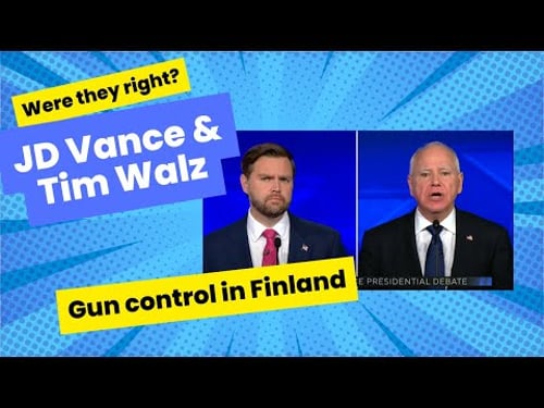 JD Vance and Tim Walz - Gun Control in Finland