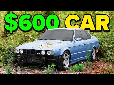 Buying a $600 ABANDONED BMW and Bringing it Back To Life!